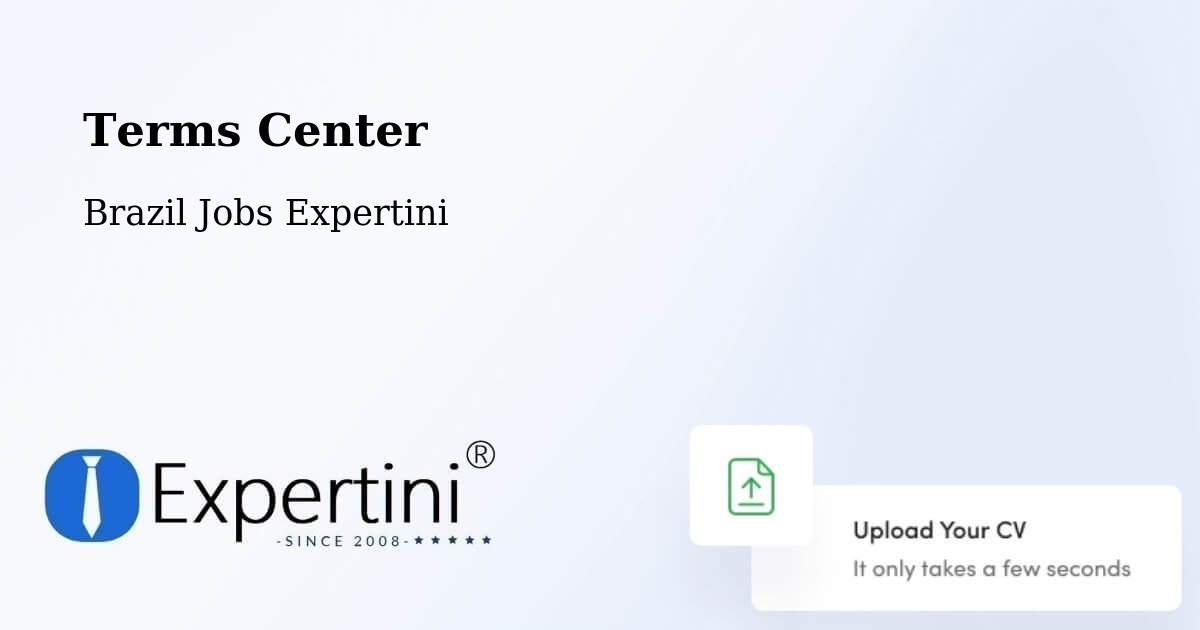 Terms of Service – Espírito Santo - Brazil Jobs Expertini